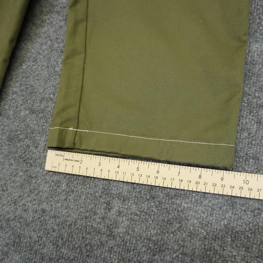 NEW True Religion Cargo Pants Mens 36 Green Contrast Stitch Straight Leg